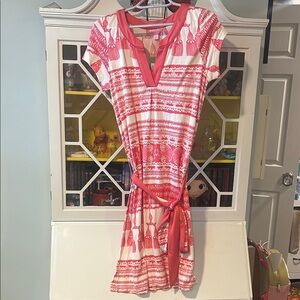 Lilly Pulitzer Pink and White Mini Dress